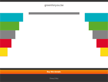 Tablet Screenshot of greenforyou.be